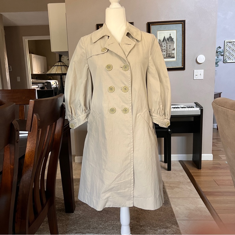 BCBGMaxAzria 3/4 Sleeve Trench Coat - M